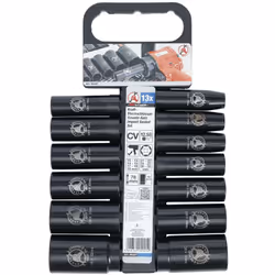 Jeu de douilles à choc BGS - 13 pcs - 95207