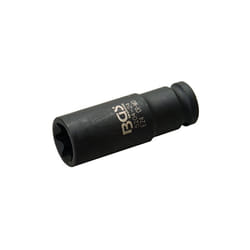 2 Douilles Carrées 4 Points 3/4" - 22mm, Acier 40CR, Surface Noircie, Pour Clé à Choc Et Réparation Auto