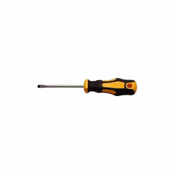 Matériau: acier chrome-vanadium Avec poignées bi-composants ergonomique Profil de poussée: fente 4 mm Tournevis fente 4x80mm