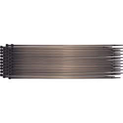 Kraftmann 80877, Attache pour câble d'échelle, Nylon, Noir, 350 mm, 4,5 mm, 110 g