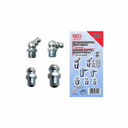 Outils de - Qualité professionnelle Original BGS - Qualité Assortiment de graisseurs, 70 pièces métrique/pouces