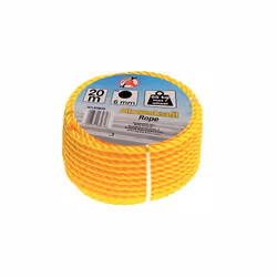 Description Longueur: 20 m Matière: Polyéthylène (PE) Diamètre: 6 mm Capacité de charge max.: 65 kg