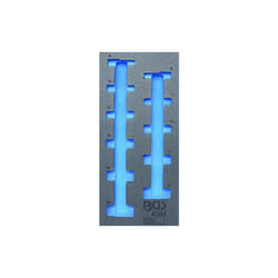 Bgs Technic - 4099-1 tapis de bgs 1/3 chariot, vide pour: douilles 10 (3/8), de profondeur en pouces, 11 pièces