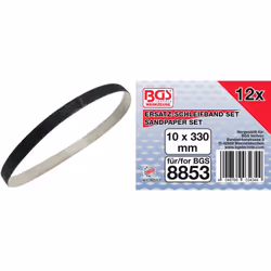 Contient 4 pièces chaque de grain K60 - K80 - K120 Largeur: 10 mm Poids brut: 50 g Longueur: 330 mm