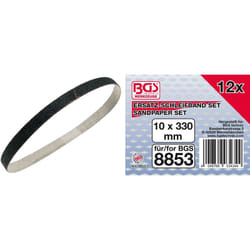 Bgs Technic - bande à poncer 10 mm x 330 mm 12 pièces pour art. 8853 bgs 8853-1