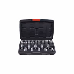 Jeu d'embouts et douilles BGS - 19 pcs - 95100