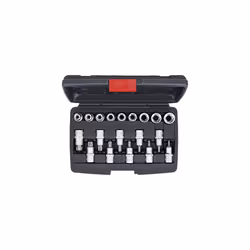 Jeu d'embouts et douilles BGS - 19 pcs - 95100