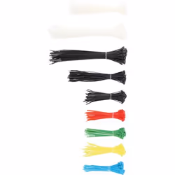 Kraftmann 80873 serre-câbles Attache pour câble d'échelle Nylon Noir, Bleu, Vert, Rouge, Blanc, Jaune 450 pièce(s)