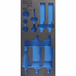 Insert en mousse robuste de très bonne qualité Dimensions: 189 x 408 x 32 mm Convient pour toutes les servantes d'atelier BGS ...