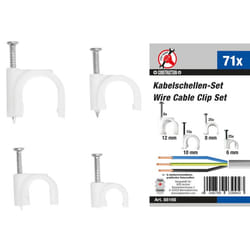 Kraftmann 88166 range-câbles et serre-câbles Blanc 71 pièce(s)