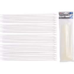Kraftmann 80770 serre-câbles Attache pour câble d'échelle Nylon Blanc 50 pièce(s)