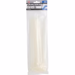 Kraftmann 80770 serre-câbles Attache pour câble d'échelle Nylon Blanc 50 pièce(s)
