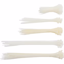 Kraftmann 80778, Attache pour câble d'échelle, Nylon, Blanc, 2,5 - 7,8 mm, 210 g, 250 pièce(s)