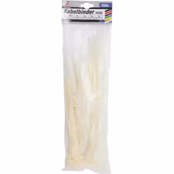 Kraftmann 80778 serre-câbles Attache pour câble d'échelle Nylon Blanc 250 pièce(s)