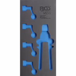 Barquette en mousse dure robuste de haute qualité Convient pour toutes les servantes d'ateliers de BGS Convient pour BGS9533  ...