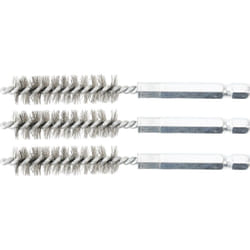 Bgs Technic - Brosse en acier 12 mm 6,3 mm (1/4') 3 pièces