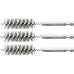 Bgs Technic - brosse en acier 15MM 6,3MM (1/4'') 3PIÈCES bgs 3078-15-S