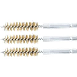 Brosse en laiton 12 mm 6,3 mm (1/4') 3 pièces