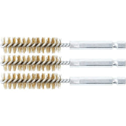 Bgs Technic - brosse en laiton 13MM 6,3MM (1/4'') 3PIÈCES bgs 3078-13-M