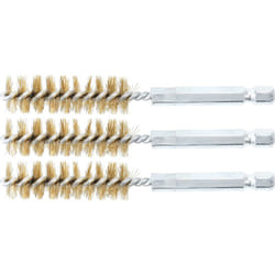 Bgs Technic - brosse en laiton 14MM 6,3MM (1/4'') 3PIÈCES bgs 3078-14-M