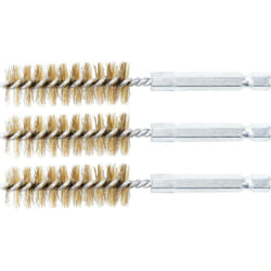 Bgs Technic - brosse en laiton 16MM 6,3MM (1/4'') 3PIÈCES bgs 3078-16-M