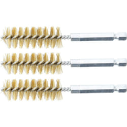 Bgs Technic - brosse en laiton 17MM 6,3MM (1/4'') 3PIÈCES bgs 3078-17-M