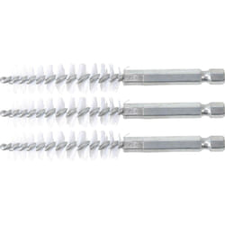 Bgs Technic - brosse plate nylon 13MM 6,3MM (1/4'') 3PIÈCES bgs 3078-13-N