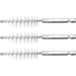 Bgs Technic - brosse plate nylon 17MM 6,3MM (1/4'') 3PIÈCES bgs 3078-17-N