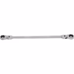 Extra long Forgés à froid Avec tête à angle réglable en continu Poids brut: 92 g Traitement de surface: Chromé, mat Longueur: ...