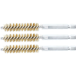 Bgs Technic - brosse en laiton 11MM 6,3MM (1/4'') 3PIÈCES bgs 3078-11-M