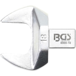 Clé plate 18 mm empreinte 9 x 12 mm bgs 6900-18