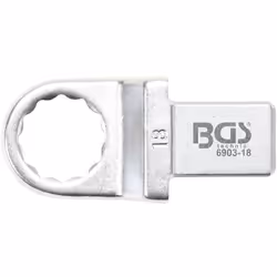 Axe rectangulaire Empreinte: 14 x 18 mm Avec verrouillage par goupille Poids brut: 140 g Traitement de surface: Chromé, mat O ...