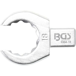 Clé annulaire ouverte 18 mm empreinte 9 x 12 mm bgs 6904-18