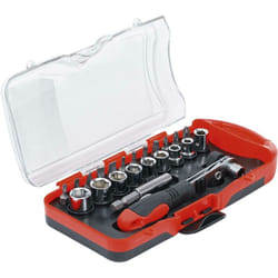 Jeu d'embouts et douilles avec cliquet à embouts BGS - 23 pcs - 20123
