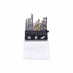 Coffret en plastique Contenu de la livraison : 1 foret à métal HSS, nitré au titane, Ø 2 mm | 1 foret à métal HSS, nitré au t ...