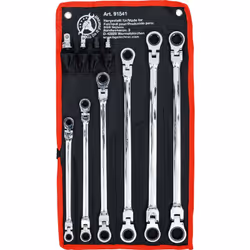 Extra long forgés à froid Avec articulation, inclinable en continu sur 90° À denture fine avec 72 dents En étui Tetron enroul ...