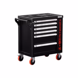 Servante datelier BGS TECHNIC - 6 tiroirs et 1 porte latérale - vide - 6055-1