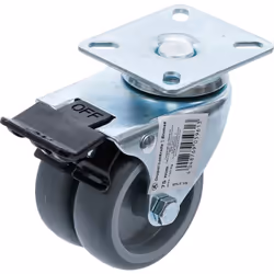 Roulettes doubles orientables Avec frein Convient pour utilisation à l’intérieur et à l’extérieur Convient pour meubles de ja ...