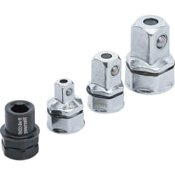 Bgs Technic - jeu d'adaptateurs industriels pour clé polygonales à cliquet 4 pièces bgs diy 98210