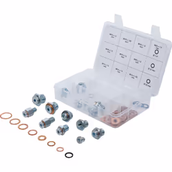 Assortiment de réparation de bouchons de vidange d’huile BGS TECHNIC - 63 pcs - 70184