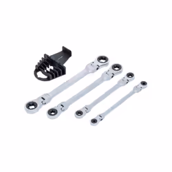 Jeu de clés annulaires à cliquet double BGS TECHNIC- 4 pcs - 71028