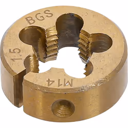 À utiliser avec le jeu de tarauds/filières pour écrous et boulons de roue | 12 pièces (art. 71039) Poids 0.04 Pour le filetag ...