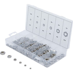 Bgs Technic - Assortiment d'écrous six pans acier inoxydable 300 pièces
