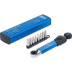 Bgs Technic - Clé dynamométrique six pans femelle 6,3 mm (1/4') 2 - 10 Nm avec jeu d'embouts 9 pièces