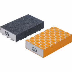 Éponge abrasive universelle à gros grains Convient pour l’ébavurage et le ponçage de surfaces de bois, de métal et de peintur ...