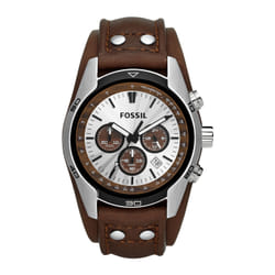 Fossil CH2565P montre Montre bracelet Mâle Quartz Bronze, Argent