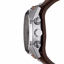 Fossil CH2565P montre Montre bracelet Mâle Quartz Bronze, Argent