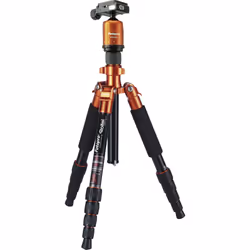 Rollei Compact Traveler No. 1, 3 pieds, Noir, Orange, 140 cm, 1,2 kg