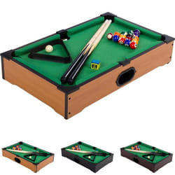 Mini table de billard - Marque - Bois clair - Accessoires inclus