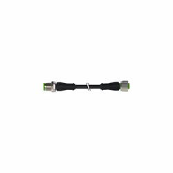 Connecteur Fiche M12. vers prise M12. Technique de raccordement/câbles de connexion